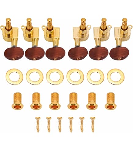 Amazon | Acoustic Guitar用ペグ 耐久性 正確 汎用性 金属 樹脂製 3対